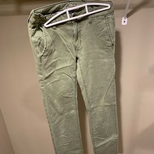 AE Green Skinny Pants